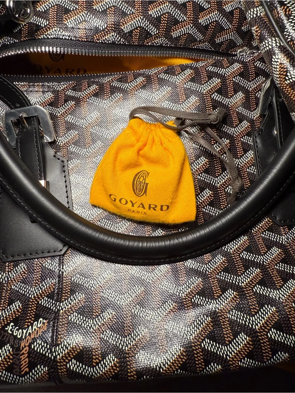 New Authentic Goyard Boston 50 Duffle Bag + Shoulder Shoulder w/Original Recipt